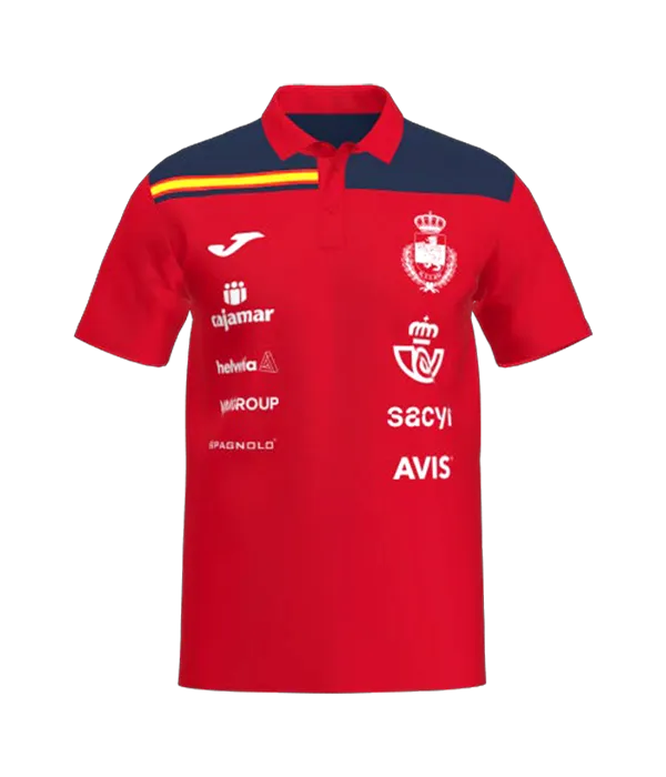Joma Spain Handball Staff Polo Shirt Red 2026