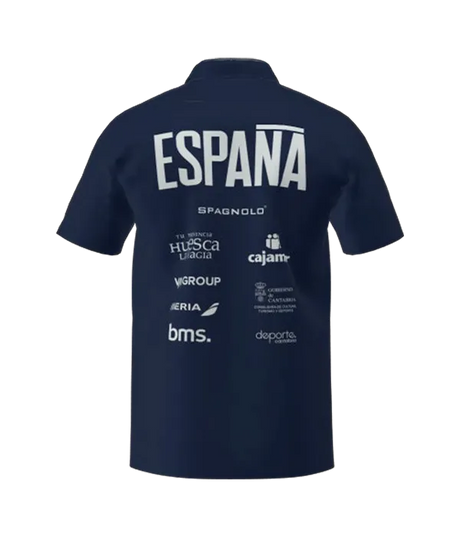 Joma Spain Handball Polo Shirt Grey/Black 2026