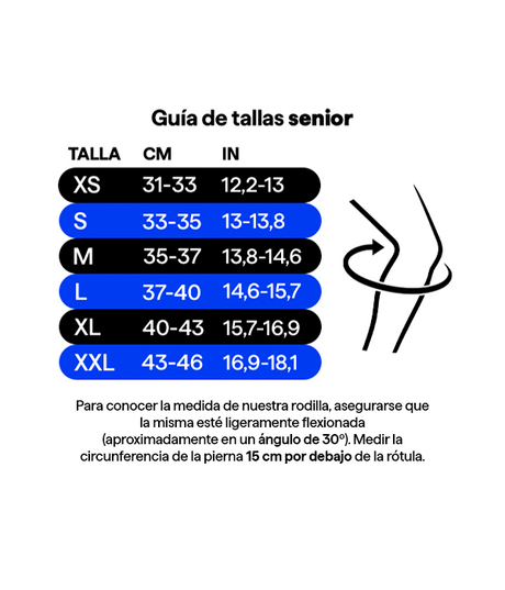 Rodillera de Neopreno Rehband PRN Negro Senior (x1)