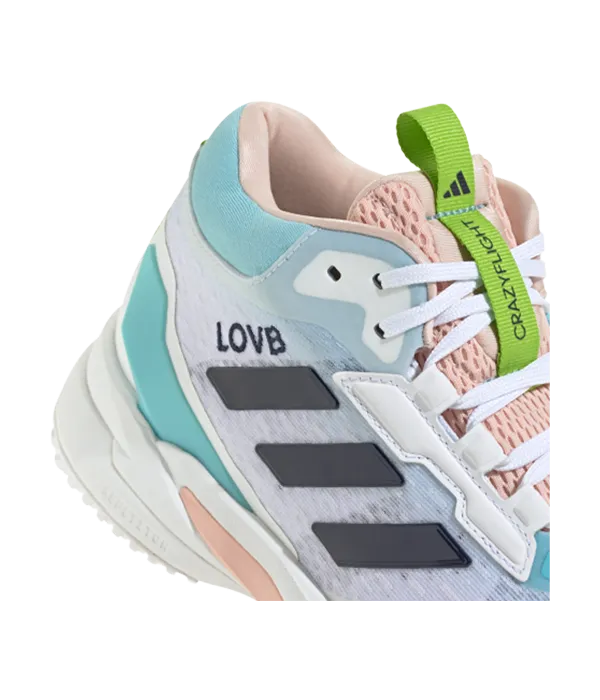 Zapatillas Adidas Crazyflight 6 MID Blanco/Azul/Rosa 2026