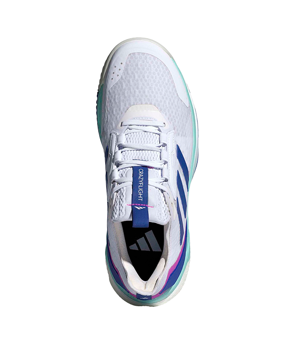 Zapatillas Adidas Crazyflight 5 Women Blanco/Azul 2024