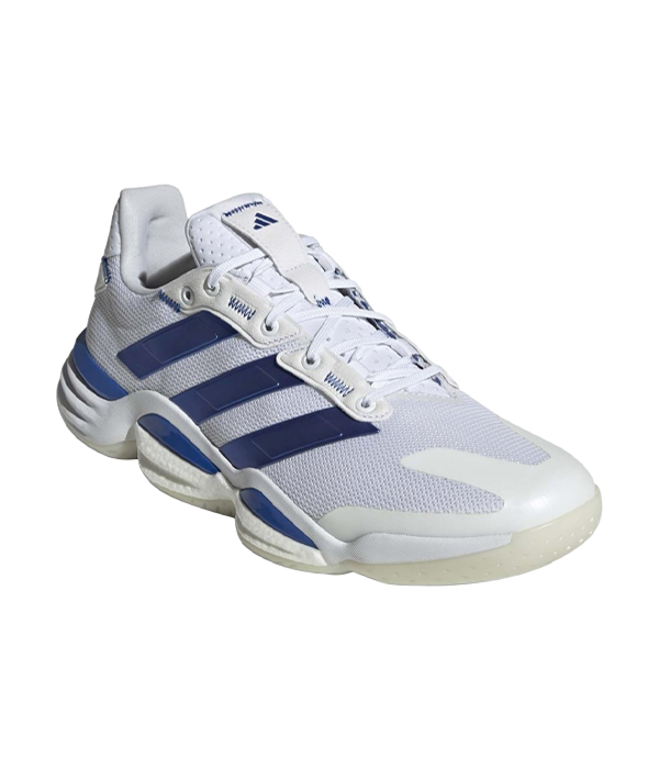 Zapatillas Adidas Stabil 16 M Blanco/Azul Eléctrico 2025 lateral 2
