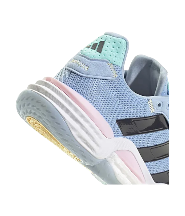 Zapatillas Adidas Stabil 16 Mujer Azul/Rosa 2025 talón