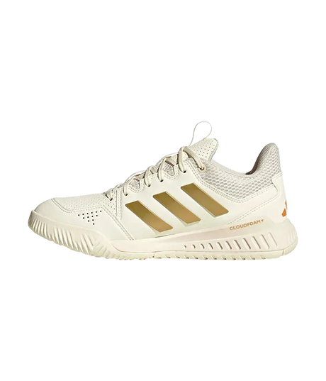 Zapatillas Adidas Court Flight Mujer Beige/Dorado 2025