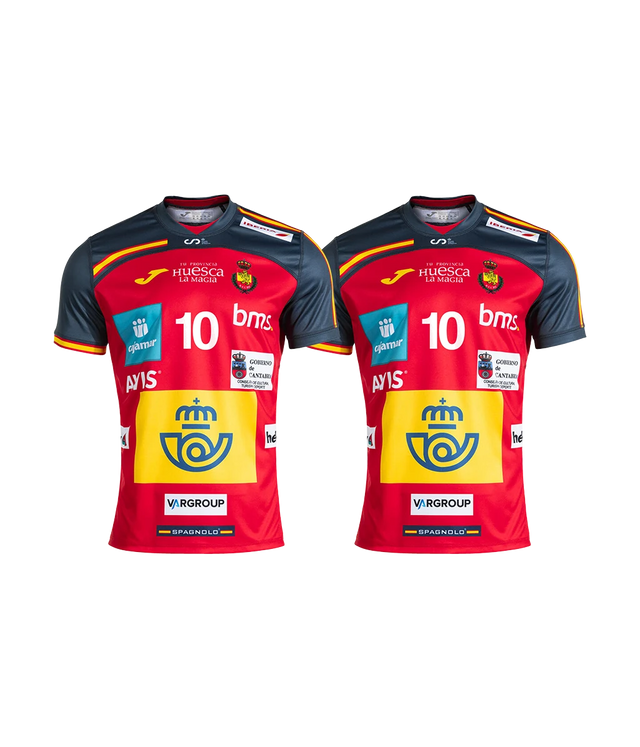 Pack 2 Camisetas Joma España Balonmano Masculino 2026 – Roja
