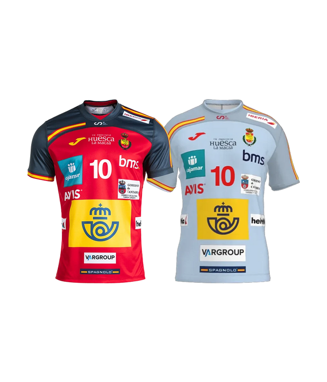 Pack Camisetas Joma España Balonmano Masculino 2026 – Roja + Gris