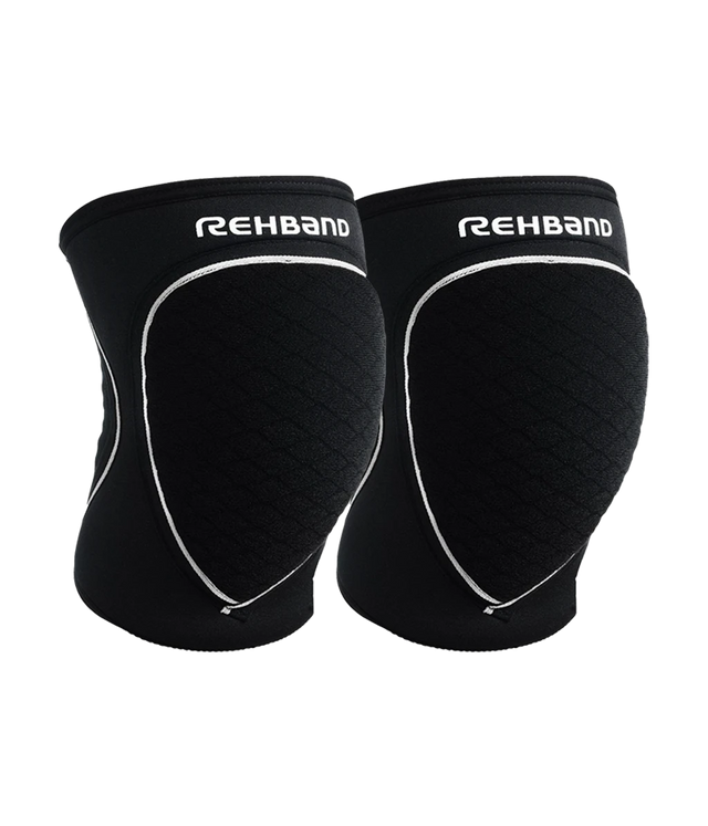 Pack Rodilleras Neopreno Rehband negras Senior (x2)