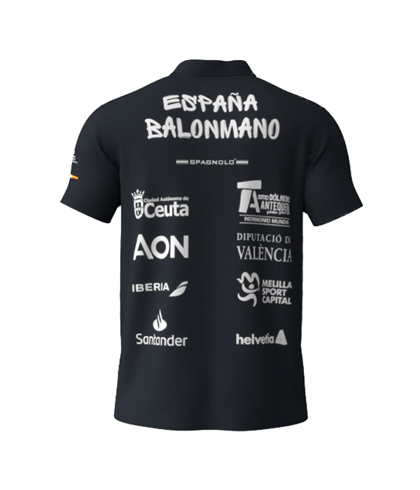 Polo Joma España Balonmano Negro 2023/2024