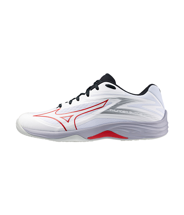 Mizuno Thunder Blade Z White Red 2024 Shoes HandballPROShop