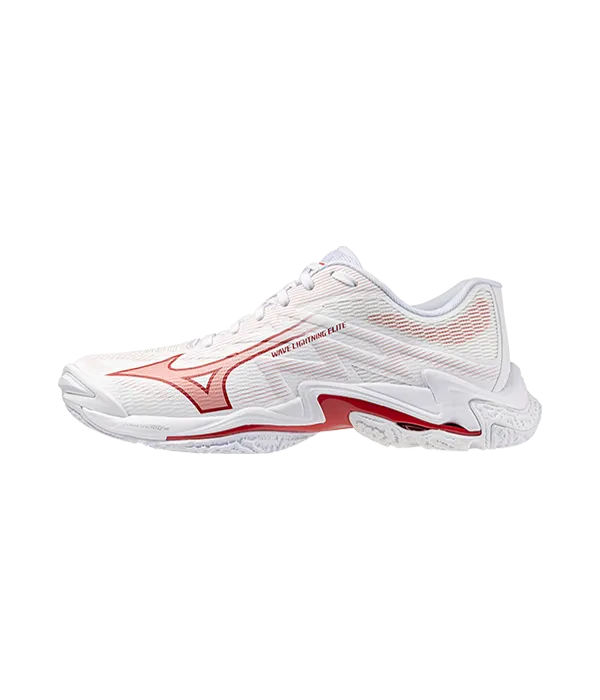 Mizuno Wave Lightning Elite White/Red Women's Sneakers 2026 Mizuno Wave Lightning Elite White/Red Women's Sneakers 2026