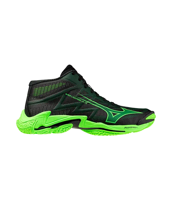 Zapatillas Mizuno Wave lightning Elite MID Negras/Verdes 2026