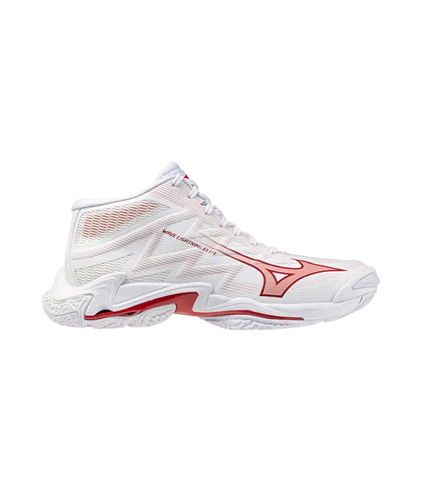 Mizuno Wave Lightning Elite MD White/Red Women's Sneakers 2026