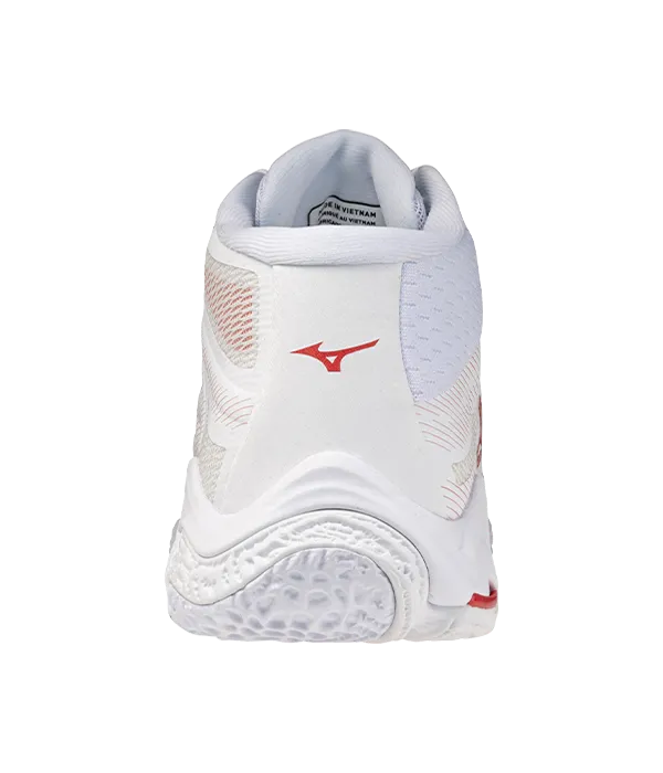 Mizuno Wave Lightning Elite MD White/Red Women's Sneakers 2026