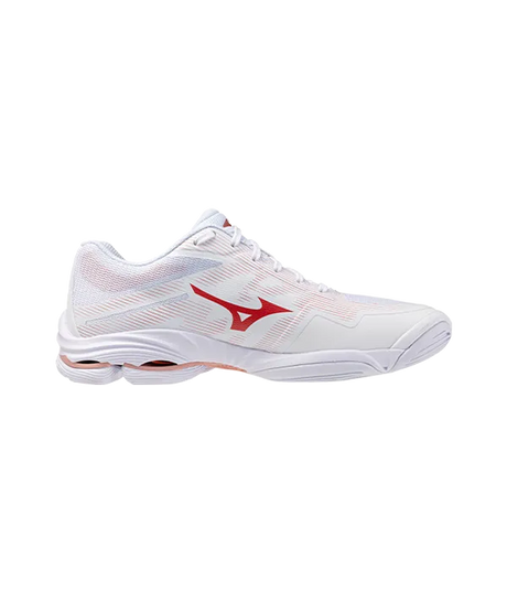 Zapatillas Mizuno Wave Lightning PRO Blancas/Rojas Mujer 2026