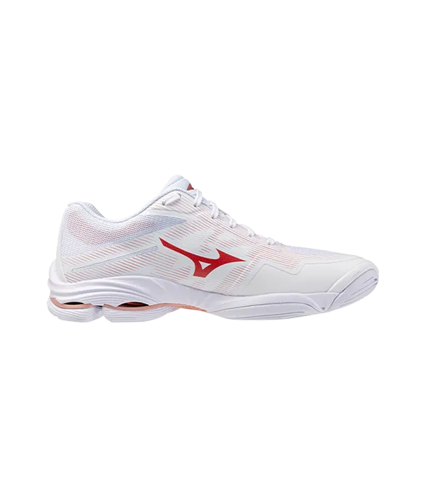 Zapatillas Mizuno Wave Lightning PRO Blancas/Rojas Mujer 2026