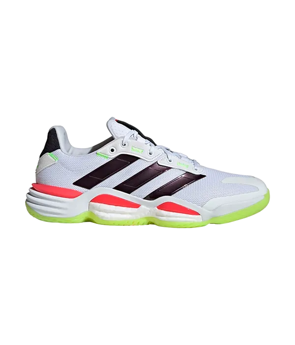 Zapatillas Adidas Stabil 16 Blanco/Naranja/Verde pistacho 2025