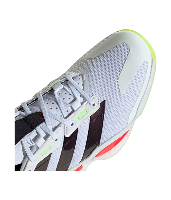 Zapatillas Adidas Stabil 16 Blanco/Naranja/Verde pistacho 2025