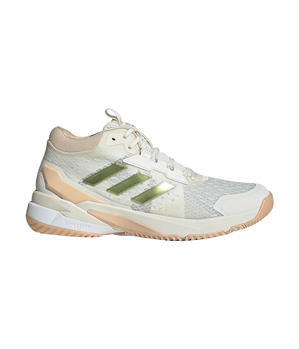 Zapatillas Adidas Crazyflight 6 Mid Mujer Beige/Dorado 2025