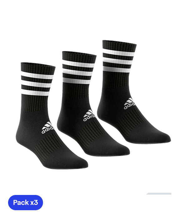 Adidas premium socks (x3) black