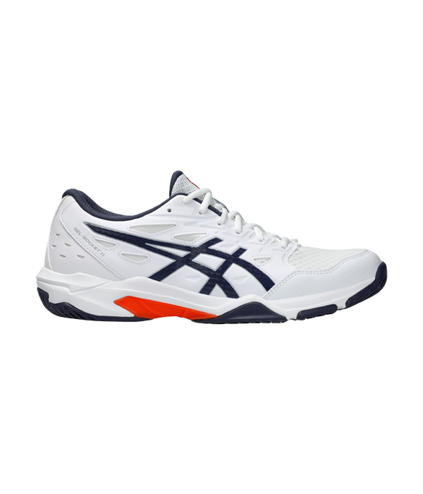 Zapatillas Asics Gel-Rocket 11 White-Indigo Fog 2024 HandballPROShop