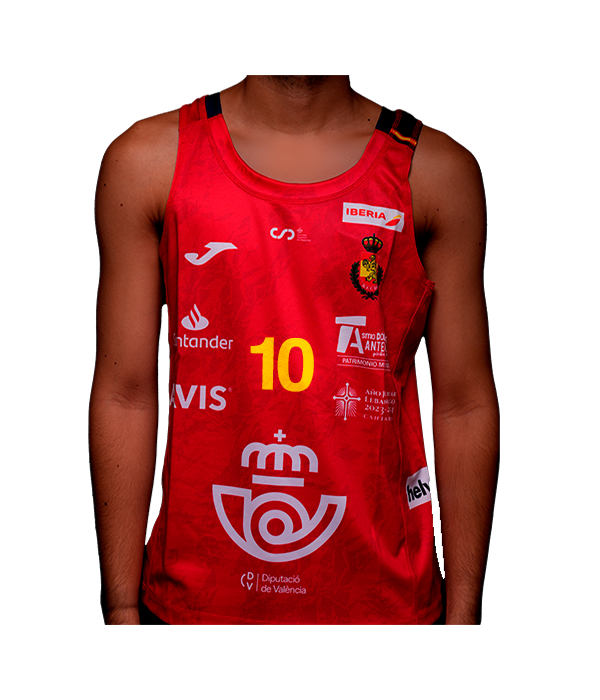 Camiseta Joma España Balonmano Masculino Playa Roja 2025