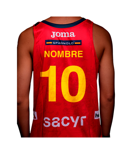 Camiseta Joma España Balonmano Masculino Playa Roja 2025