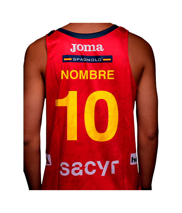 Camiseta Joma España Balonmano Masculino Playa Roja 2025