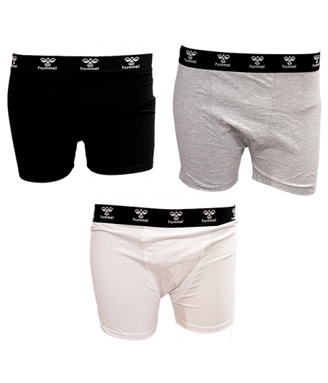 Hummel 2023 black/grey/white underwear (Pack x3)