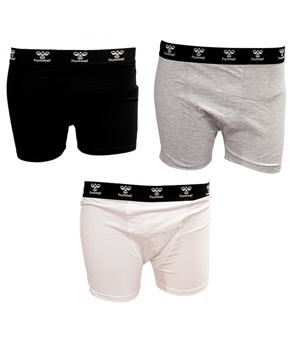 Hummel 2023 black/grey/white underwear (Pack x3)