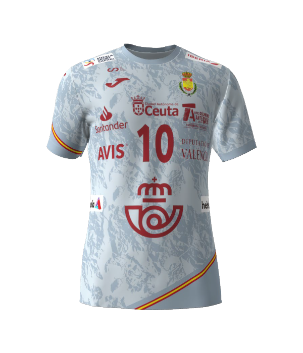 Camiseta Joma Espana Balonmano masculino 2023 2024 Blanco HandballPROShop