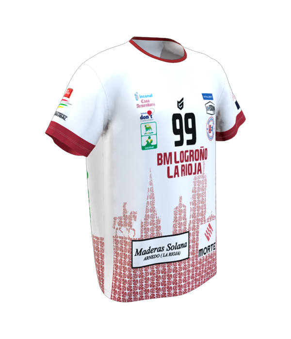 Camiseta Oficial Club Logroño La Rioja Blanco 2023/2024