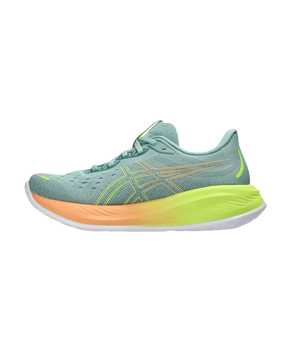 Asics Gel-Cumulus 26 Running Shoes Greenish Grey/Coral Yellow Women 2024