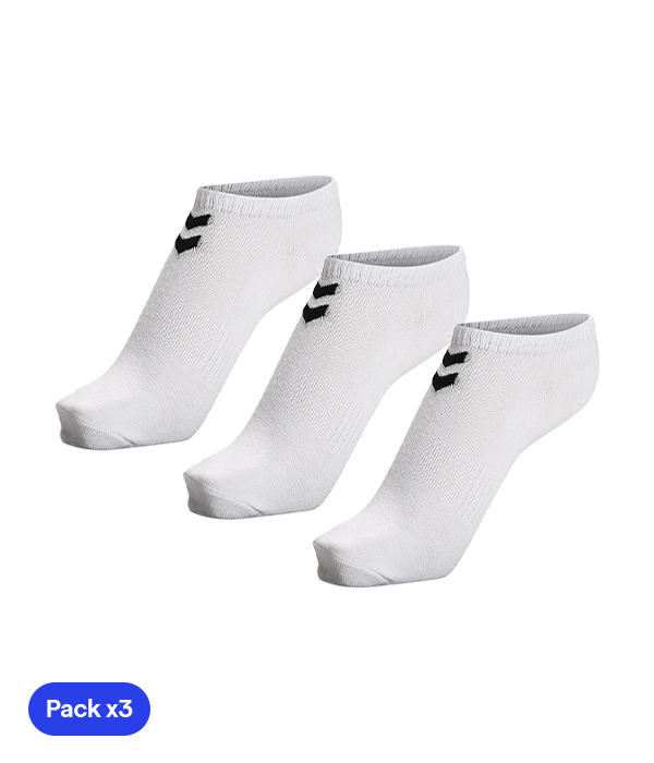 Hummel 2023 HML Chevron Ankle White Socks (Pack x3)