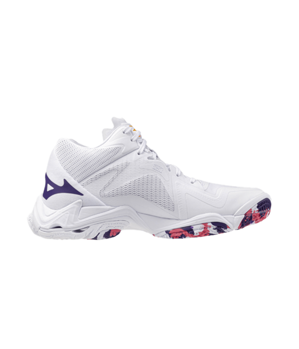 Zapatillas Mizuno Wave Lightning Z8 MID Blanco/Logo Morado Women 2025