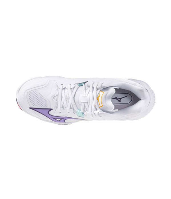 Zapatillas Mizuno Wave Lightning Z8 MID Blanco/Logo Morado Women 2025