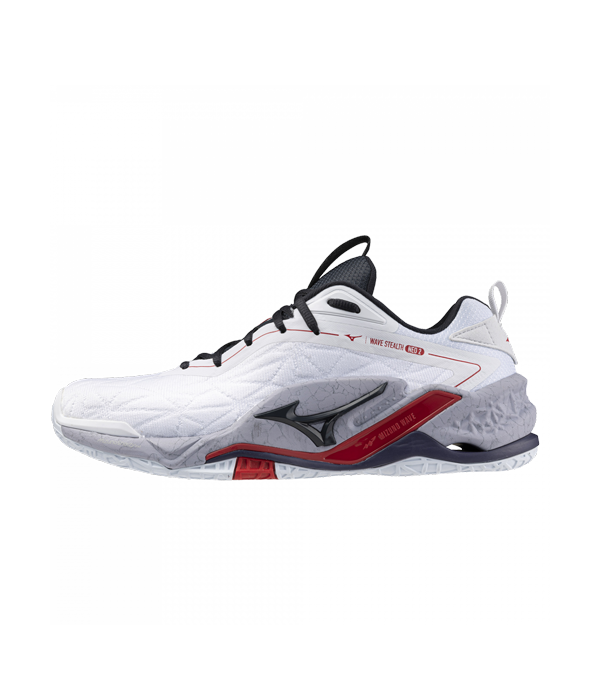 Mizuno Wave Stealth Neo White Red Shoes HandballPROShop