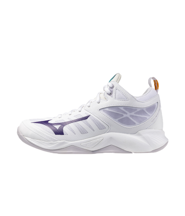 Zapatillas Mizuno Wave Dimension MID Blanco/Morado Oscuro Mujer 2025