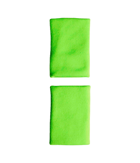 Muñequera Adidas Larga Logo Pequeño 2025 Verde (Pack x 2)