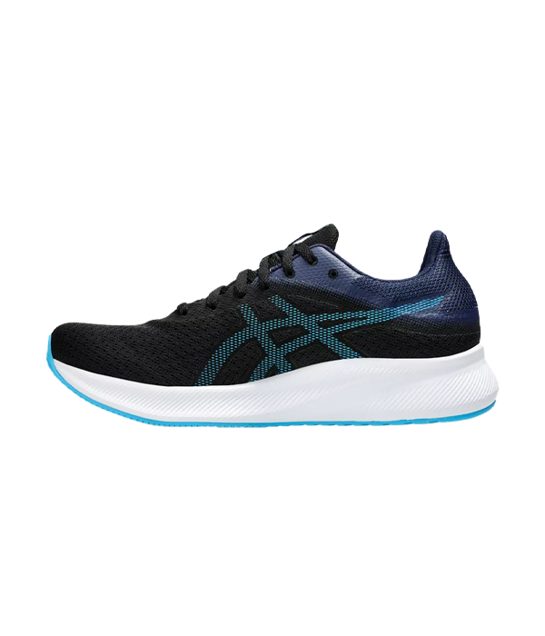 Zapatillas Running Asics Patriot 13 Negro/Azul Digital 2024