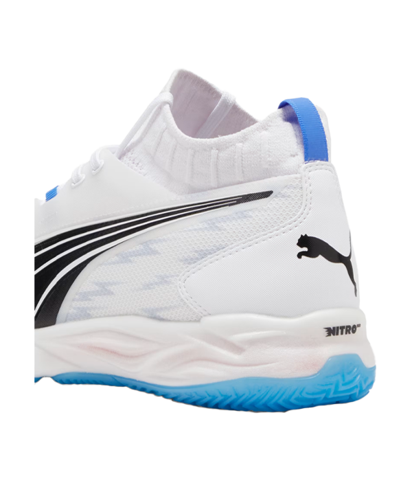 Zapatillas Puma Eliminate Nitro SQD Blanco/Azul 2025