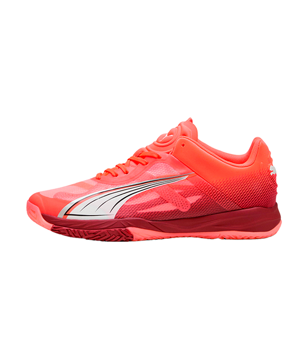 Zapatillas Puma Accelerate Nitro SQD Naranja Fluor/Rojo 2025