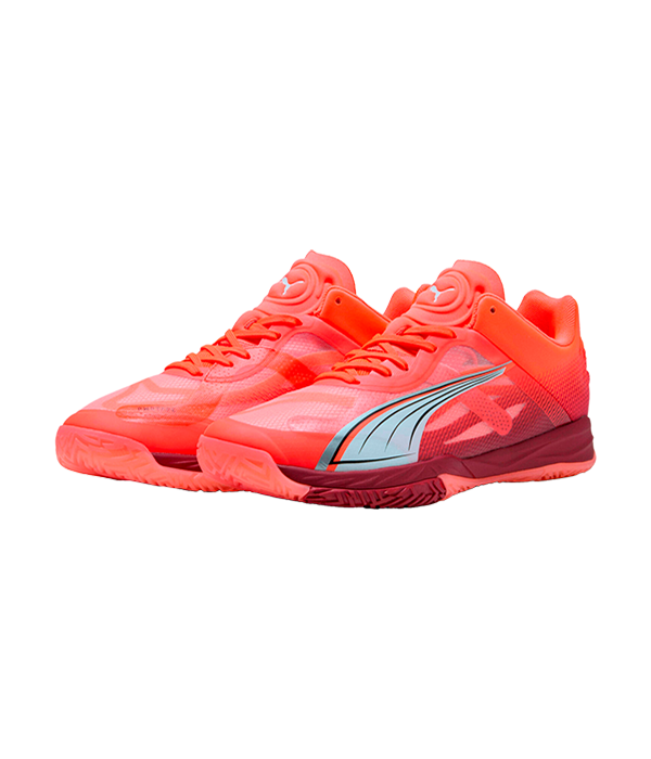 Zapatillas Puma Accelerate Nitro SQD Naranja Fluor/Rojo 2025