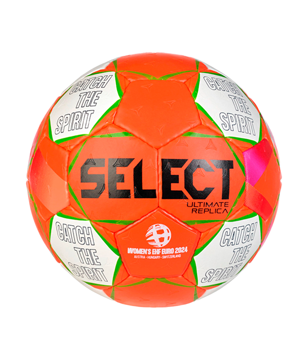 Balón Select Ultimate Replica Women EHF Euro 2024 Naranja/Blanco