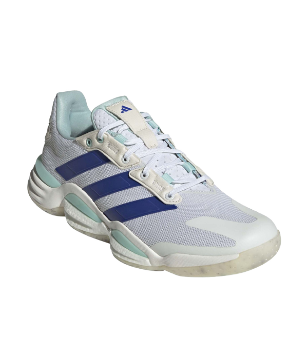 Zapatillas Adidas Stabil 16 Blanco/Azul 2024