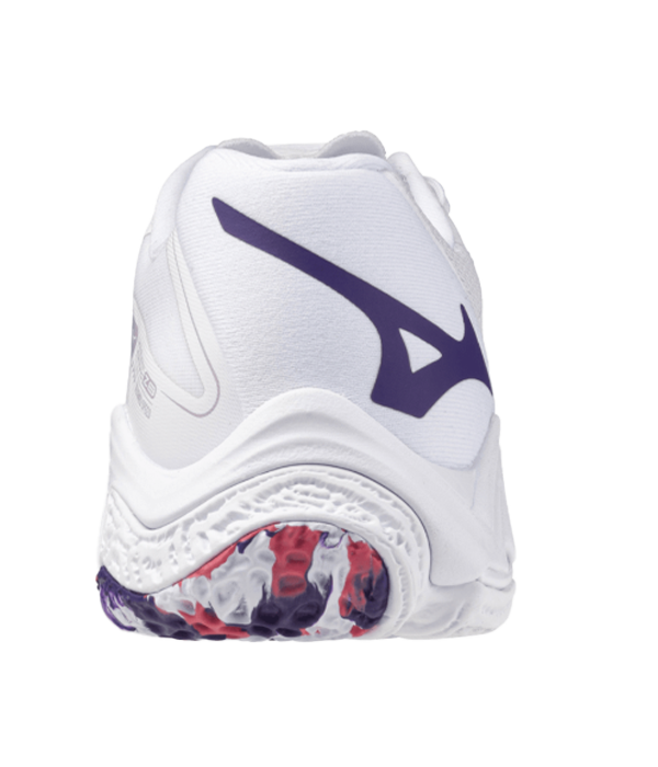 Zapatillas Mizuno Wave Lightning Z8 Blanco/Logo Morado Mujer 2025